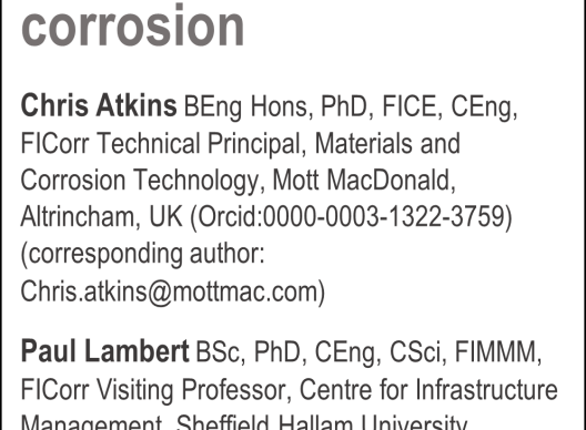Sustainability & Corrosion