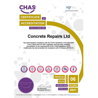 CHAS Premium Plus Certificate